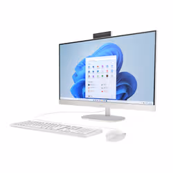 HP 27 inch All-in-One 27-cr1013nl PC Intel Core Ultra 5 125U 68,6 cm (27") 1920 x 1080 Pixel 16 GB DDR5-SDRAM 512 GB SSD Windows 11 Home Wi-Fi 6 (802.11ax) AI PC Bianco - Vista aggiuntiva 4