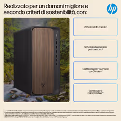 HP OmniDesk Desktop AI M03-0014nl PC Intel Core Ultra 5 225 16 GB DDR5-SDRAM Windows 11 Home Tower AI PC - Vista aggiuntiva 7