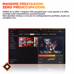 HP OMEN 16L Gaming Desktop PC TG03-0034nl PC AMD Ryzen™ 7 8700F 16 GB DDR5-SDRAM NVIDIA GeForce RTX 5060 Windows 11 Home Tower AI PC Nero - Vista aggiuntiva 6