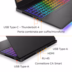 HP OMEN MAX Gaming Laptop 16-ak0005nl Copilot+ PC AMD Ryzen AI 9 375 Computer portatile 40,6 cm (16") WQXGA 32 GB DDR5-SDRAM NVIDIA GeForce RTX 5080 Wi-Fi 7 (802.11be) FreeDOS Nero - Vista aggiuntiva 5