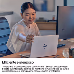 HP EliteBook 8 G1i 16 inch Notebook AI PC Wolf Pro Security Edition Intel Core Ultra 7 255U 40,6 cm (16") WUXGA 24 GB DDR5-SDRAM Wi-Fi 6E (802.11ax) Windows 11 Pro Argento - Vista aggiuntiva 7