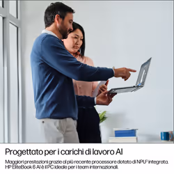 HP EliteBook 6 G1i 14 inch Notebook AI PC Intel Core Ultra 5 225U 35,6 cm (14") WUXGA 24 GB DDR5-SDRAM Wi-Fi 7 (802.11be) Windows 11 Pro Argento - Vista aggiuntiva 4