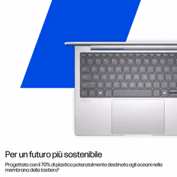 HP EliteBook 8 G1i 16 inch Notebook AI PC Wolf Pro Security Edition Intel Core Ultra 5 225U 40,6 cm (16") WUXGA 24 GB DDR5-SDRAM Wi-Fi 6E (802.11ax) Windows 11 Pro Argento - Vista aggiuntiva 2