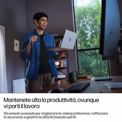 HP EliteBook 8 G1i 16 inch Notebook AI PC Wolf Pro Security Edition Intel Core Ultra 5 225U 40,6 cm (16") WUXGA 24 GB DDR5-SDRAM Wi-Fi 6E (802.11ax) Windows 11 Pro Argento - Vista aggiuntiva 3