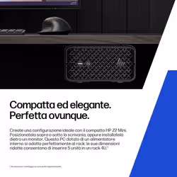 HP Z2 Mini G1a Wolf Pro Security Edition Copilot+ PC AMD Ryzen AI Max PRO 390 64 GB LPDDR5x-SDRAM 1 TB SSD Windows 11 Pro Mini PC Stazione di lavoro AI Workstation, AI PC Nero - Vista aggiuntiva 7