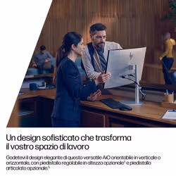 HP EliteStudio 8 G1i AI Wolf Pro Security Edition Intel Core Ultra 5 235 68,6 cm (27") 2560 x 1440 Pixel PC All-in-one 16 GB DDR5-SDRAM 512 GB SSD Windows 11 Pro Wi-Fi 7 (802.11be) AI PC Argento - Vista aggiuntiva 7