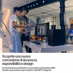 HP EliteDesk 8 Tower G1i Desktop AI PC Wolf Pro Security Edition Intel Core Ultra 7 265 32 GB DDR5-SDRAM 1 TB SSD Windows 11 Pro - Vista aggiuntiva 5