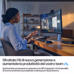 HP EliteDesk 8 Mini G1a Desktop Next Gen AI PC Wolf Pro Security Edition Copilot+ PC 350 16 GB DDR5-SDRAM 512 GB SSD Windows 11 Pro Mini PC - Vista aggiuntiva 4