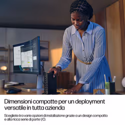 HP EliteDesk 8 Mini G1a Desktop Next Gen AI PC Wolf Pro Security Edition Copilot+ PC 350 16 GB DDR5-SDRAM 512 GB SSD Windows 11 Pro Mini PC - Vista aggiuntiva 6