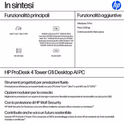 HP ProDesk 4 Tower G1i Desktop AI PC Intel Core Ultra 7 265 16 GB DDR5-SDRAM 512 GB SSD Windows 11 Pro - Vista aggiuntiva 3
