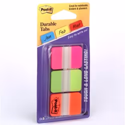 3M 686-PGO intercalare Indice a linguetta vuota Verde, Arancione, Rosa - Vista aggiuntiva 5