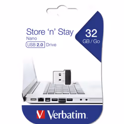 Verbatim Store 'n' Stay NANO - Memoria USB da 32 GB - Nero - Vista aggiuntiva 8