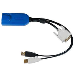 Raritan Digital DVI-D, USB CIM cavo per tastiera, video e mouse Multicolore, Nero 0,3 m