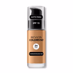 Revlon ColorStay Makeup for Combination/Oily skin, SPF 15, Caramel, 30 ml, Flacone a pompa, Liquido, Tipi diversi di pelle, P ...