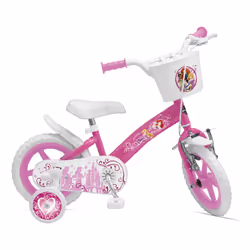 Huffy Bicicletta con rotelle Disney Princess 12", Bicicletta da città, Bambini, Femmina, Verticale, Rosa, Bianco, 30,5 cm (12 ...