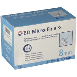 BD Micro-Fine 31G 8mm Aghi per Penna Insulina 100 pezzi
