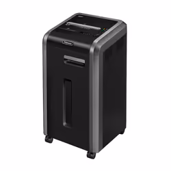 Fellowes 225Ci, Triturazione incrociata, 24 cm, 4 x 38 mm, 60 L, 600 fogli, 65 dB