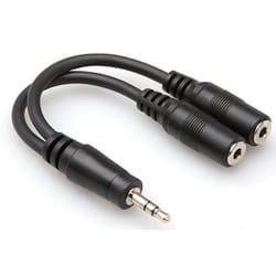 Hosa Technology TRS/2 x TRS cavo audio 2 x 3.5mm 3.5mm Nero