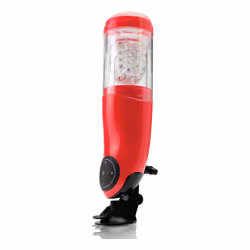 Pipedream Mega-Bator, Stimolatore per uomo, Mouth, Nero, Rosso, Trasparente, Elastomero, 1 pz