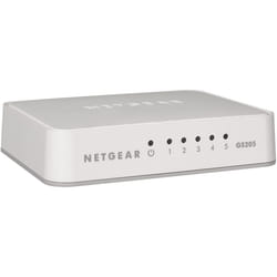 NETGEAR GS205 Non gestito Gigabit Ethernet (10/100/1000) Bianco