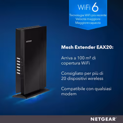 NETGEAR EAX20 Ripetitore WiFi Mesh a 4 stream - Vista aggiuntiva 5