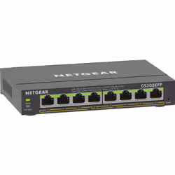 NETGEAR 8-Port Gigabit Ethernet High-Power PoE+ Plus Switch (GS308EPP) Gestito L2/L3 Gigabit Ethernet (10/100/1000) Supporto Power over Ethernet (PoE) Nero - Vista aggiuntiva 4