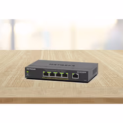 NETGEAR GS305EPP Gestito L3 Gigabit Ethernet (10/100/1000) Supporto Power over Ethernet (PoE) Nero - Vista aggiuntiva 5