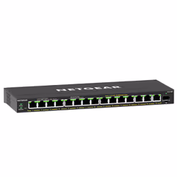 NETGEAR GS316EP-100PES switch di rete Gestito Gigabit Ethernet (10/100/1000) Supporto Power over Ethernet (PoE) Nero - Vista aggiuntiva 5