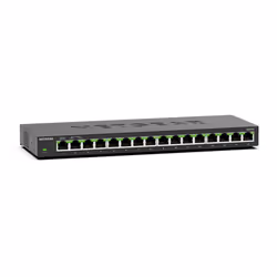 NETGEAR GS316, Non gestito, L2, Gigabit Ethernet (10/100/1000), Montabile a parete
