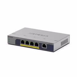 NETGEAR GS105PP Non gestito Gigabit Ethernet (10/100/1000) Supporto Power over Ethernet (PoE) Montaggio da desktop/parete Grigio - Vista aggiuntiva 3