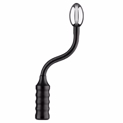 ElectraStim Depth Charge Flexible Electro Probe Massaggiatore prostatico Nero Metallo, Silicio 1 pz