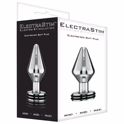 ElectraStim Midi Classic Electro Butt Plug Plug anale Argento Metallo 1 pz - Vista aggiuntiva 2