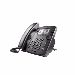 POLY 301, IP Phone, Nero, Cornetta cablata, In-band, 6 linee, Digitale