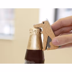 Kikkerland BO25 apribottiglia Acciaio inox, Legno - Vista aggiuntiva 3