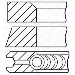 Set di anelli per pistoni GOETZE 08-101600-00