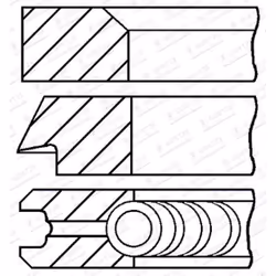 Set di anelli per pistoni GOETZE 08-109705-00