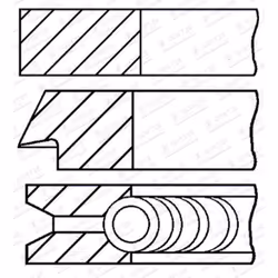 Set di anelli per pistoni GOETZE 08-304200-00