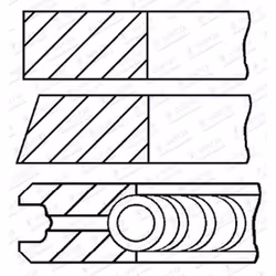 Set di anelli per pistoni GOETZE 08-321500-00