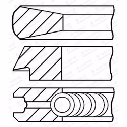 Set di anelli per pistoni GOETZE 08-114400-00
