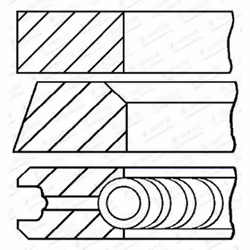 Set di anelli per pistoni GOETZE 08-183200-00