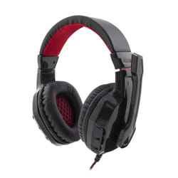 White Shark GHS-1641 PANTHER Auricolare Cablato A Padiglione Gaming Nero, Rosso