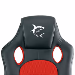 White Shark KING'S THRONE Sedia per gaming universale Sedia imbottita tappezzata Nero, Rosso