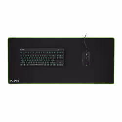 White Shark ΞSHARK Karuta XL Tappetino per mouse per gioco da computer Nero, Verde - Vista aggiuntiva 2
