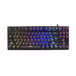White Shark GK-1925 SPARTAN, 80%, Cablato, USB, Interruttore a chiave meccanica, LED, Nero
