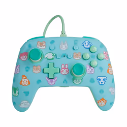PowerA Enhanced Wired, Gamepad, Nintendo Switch, Cablato, USB, Micro-USB B, Blu, Verde, Turchese