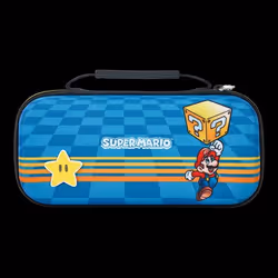 PowerA NSCS0131-01 custodia per console portatile Cover Nintendo Feltro, Gomma Blu - Vista aggiuntiva 2