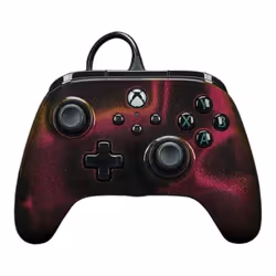 PowerA XBGP0219-01, Gamepad, Xbox Series S, Xbox Series X, Cablato, USB, USB tipo-C, Nero, Arancione, Viola