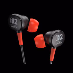 PowerA Wired Earbuds for Nintendo Switch 2 Auricolare Cablato In-ear Gaming Nero, Rosso - Vista aggiuntiva 3