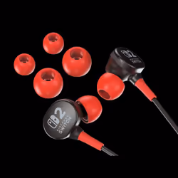 PowerA Wired Earbuds for Nintendo Switch 2 Auricolare Cablato In-ear Gaming Nero, Rosso - Vista aggiuntiva 5