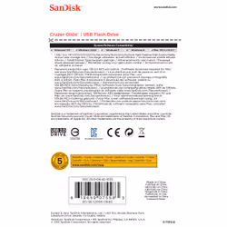 SanDisk Cruzer Glide unità flash USB 64 GB USB tipo A 2.0 Nero, Rosso - Vista aggiuntiva 5